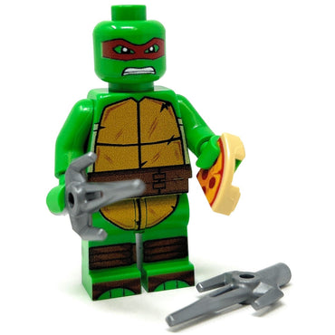 Raph Red Fighter Turtle - Custom Minifig made using LEGO parts (Online Order Only)