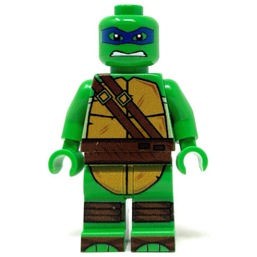 Leo Blue Fighter Turtle - Custom Minifig made using LEGO parts (Online Order Only)