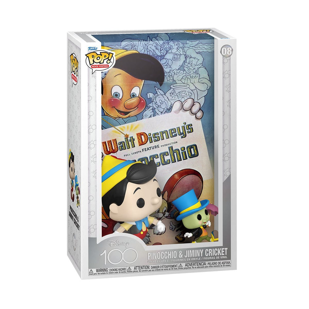 Funko POP! Movie Poster: Disney 100: Pinocchio & Jiminy Cricket 08 (ONLINE ORDER ONLY)