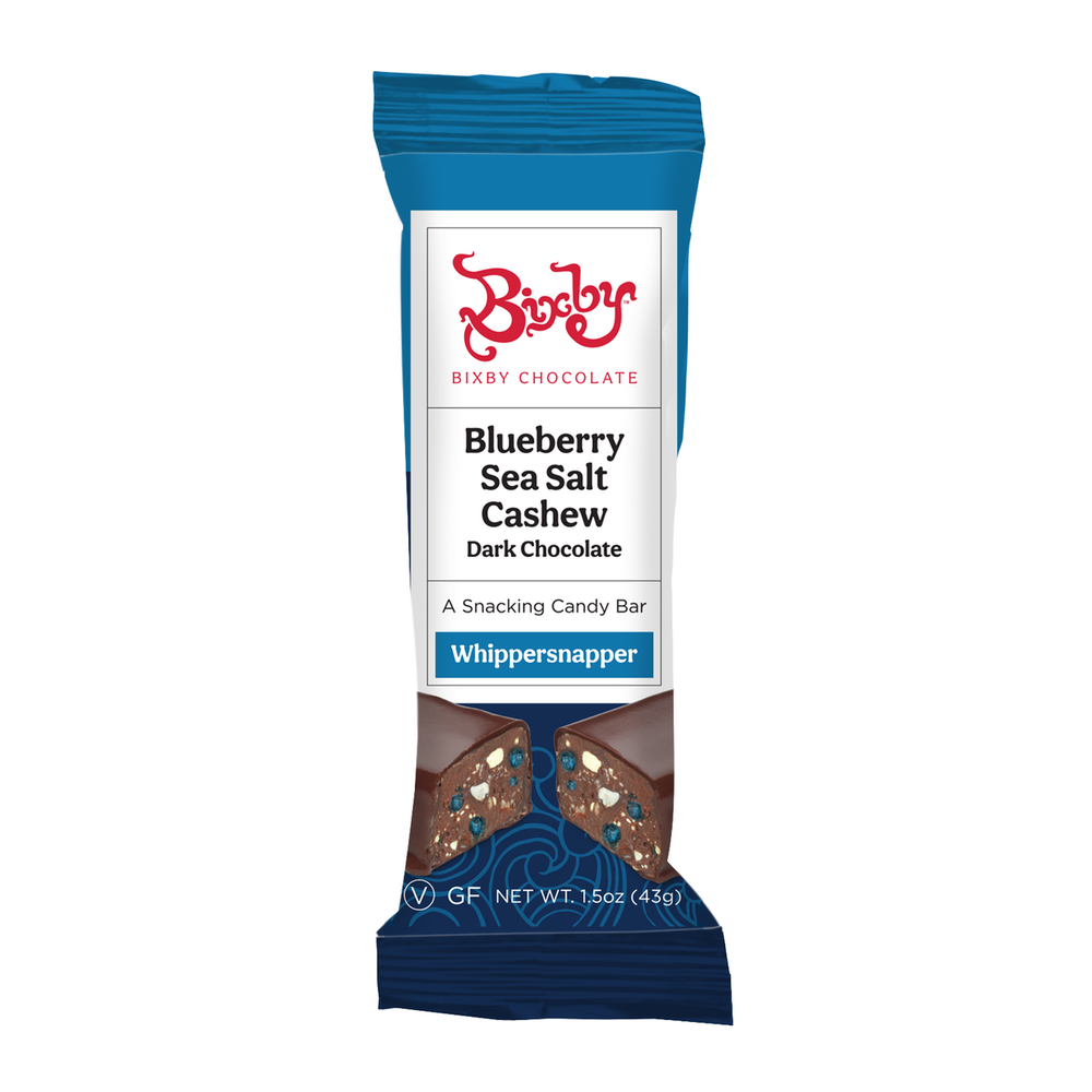 Bixby Chocolate - Whippersnapper Blueberry, Sea Salt, and Cashew Dark Chocolate Bar (43g) (ONLINE ORDER ONLY)