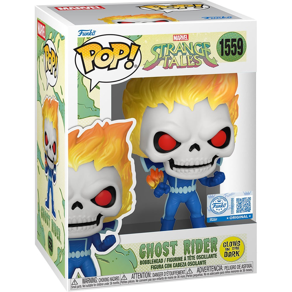 Funko POP! Marvel: Strange Tales - Ghost Rider 1559 EE EXCLUSIVE (Glows in the Dark) (ONLINE ORDER ONLY)