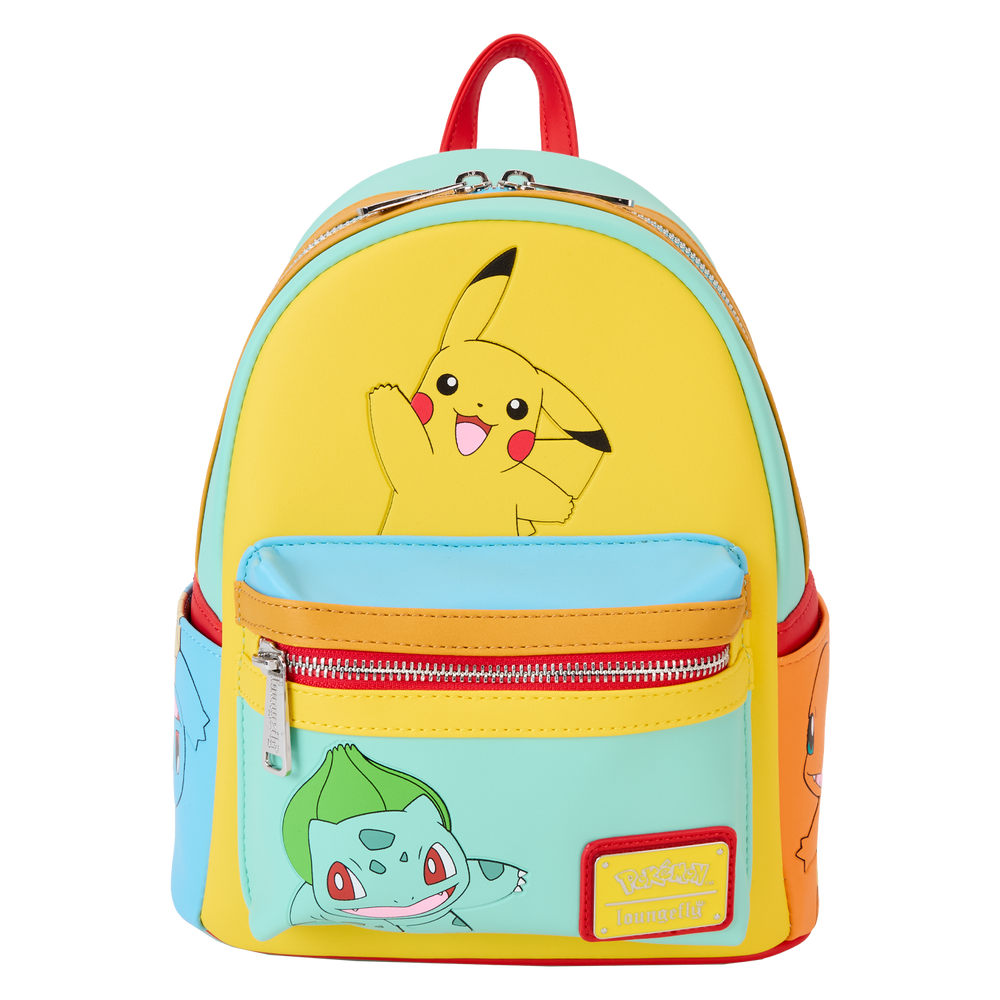 Loungefly Pokémon Color Block Starters Mini Backpack (ONLINE ORDER ONLY)