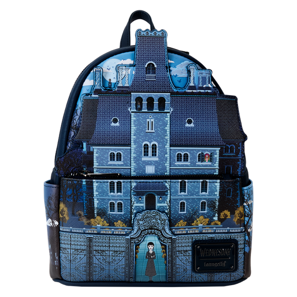 Loungefly Wednesday Nevermore Academy Castle Glow Mini Backpack (ONLINE ORDER ONLY)