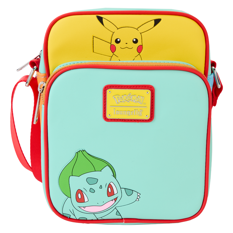 Loungefly Pokémon Color Block Starters Crossbody Bag (ONLINE ORDER ONLY)