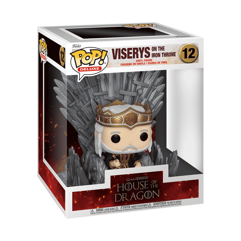 Funko POP! Deluxe: House of the Dragon - Viserys on the Iron Throne 12 (ONLINE ORDER ONLY)