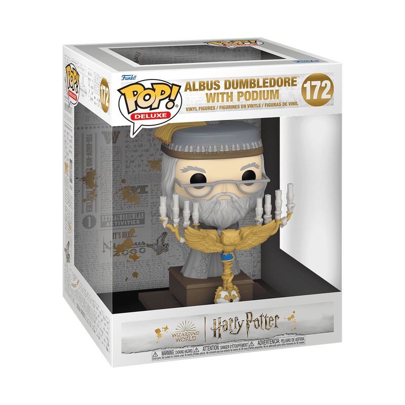 Funko POP! Deluxe: Harry Potter - Albus Dumbledore with Podium 172 (ONLINE ORDER ONLY)