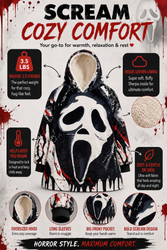 Ghost Face  Blanket Hoodie