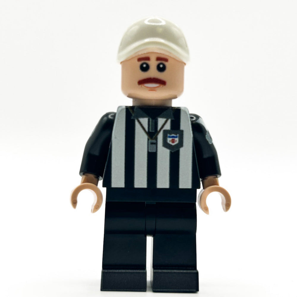 Football Referee Custom Minifig made with LEGO parts - B3 Customs (Online Order Only)