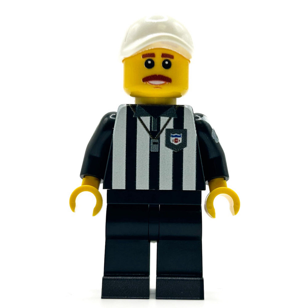 Football Referee Custom Minifig made with LEGO parts - B3 Customs (Online Order Only)