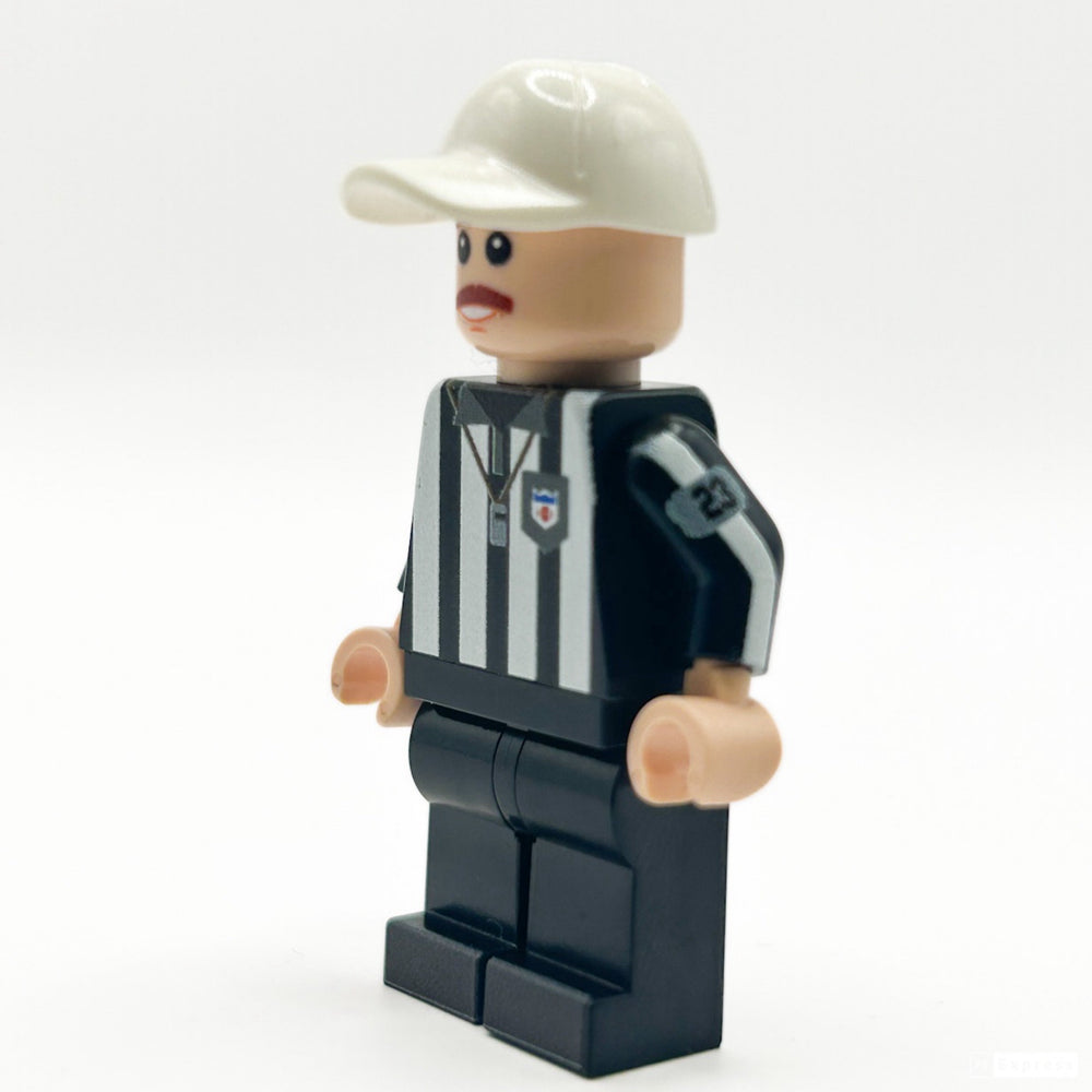 Football Referee Custom Minifig made with LEGO parts - B3 Customs (Online Order Only)