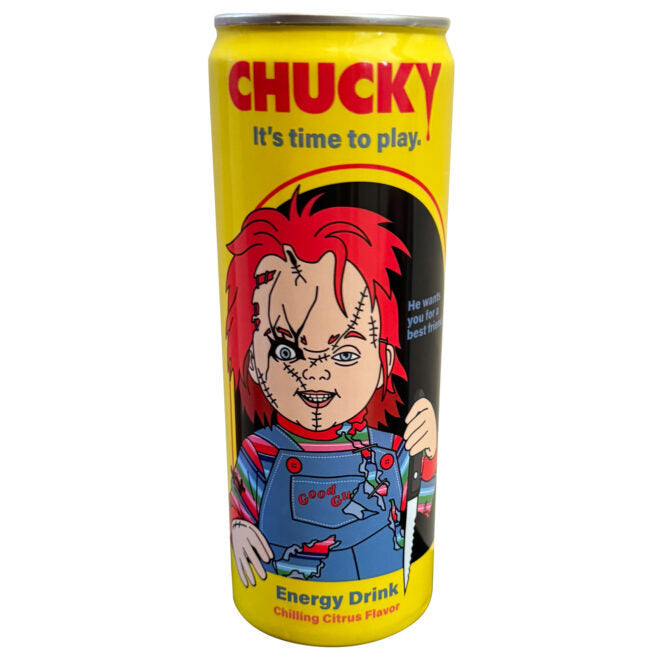 Chucky It's Time to Play Energy Drink - Chilling Citrus (12oz) - Boston America (ONLINE ORDER ONLY)