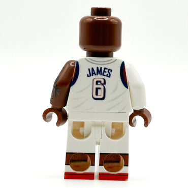 Lebron #6 USA Olympics (2024) Basketball Player Minifig made using LEGO parts - B3 Customs (Online Order Only)