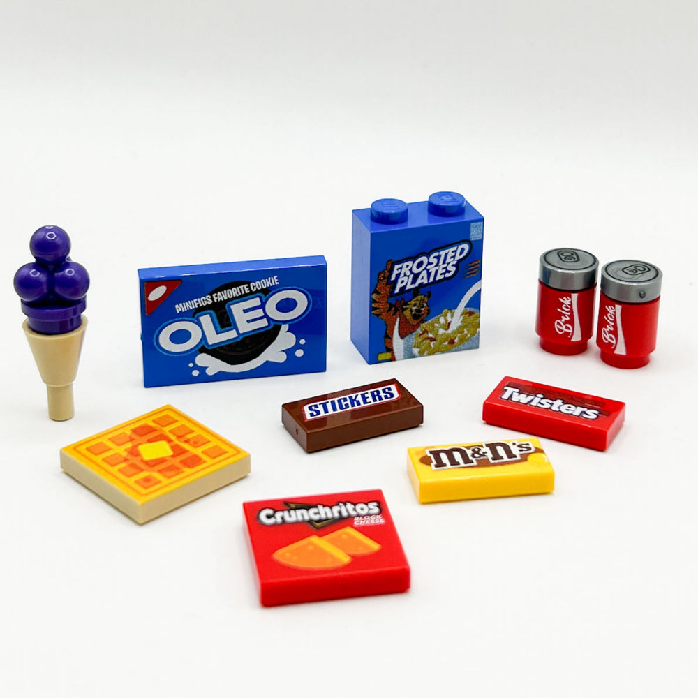 Junk Food Pack (Series 1) made from LEGO parts - B3 Customs (Online Order Only)