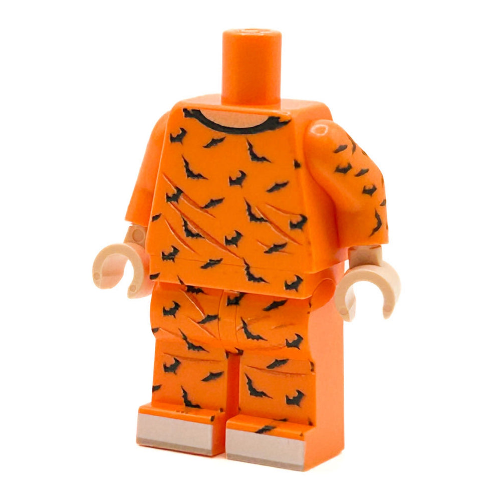 Halloween Bat PJs Minifig Body - B3 Customs (Online Order Only)