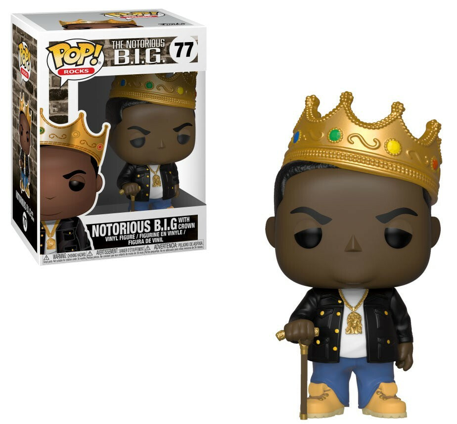 Funko POP! Rocks: Notorious B.I.G with Crown 77 (ONLINE ORDER ONLY)