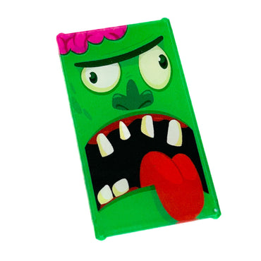 Frankenstein's Monster Halloween Decorated Custom LEGO 4x6 Glass Window - B3 Customs (Online Order Only)