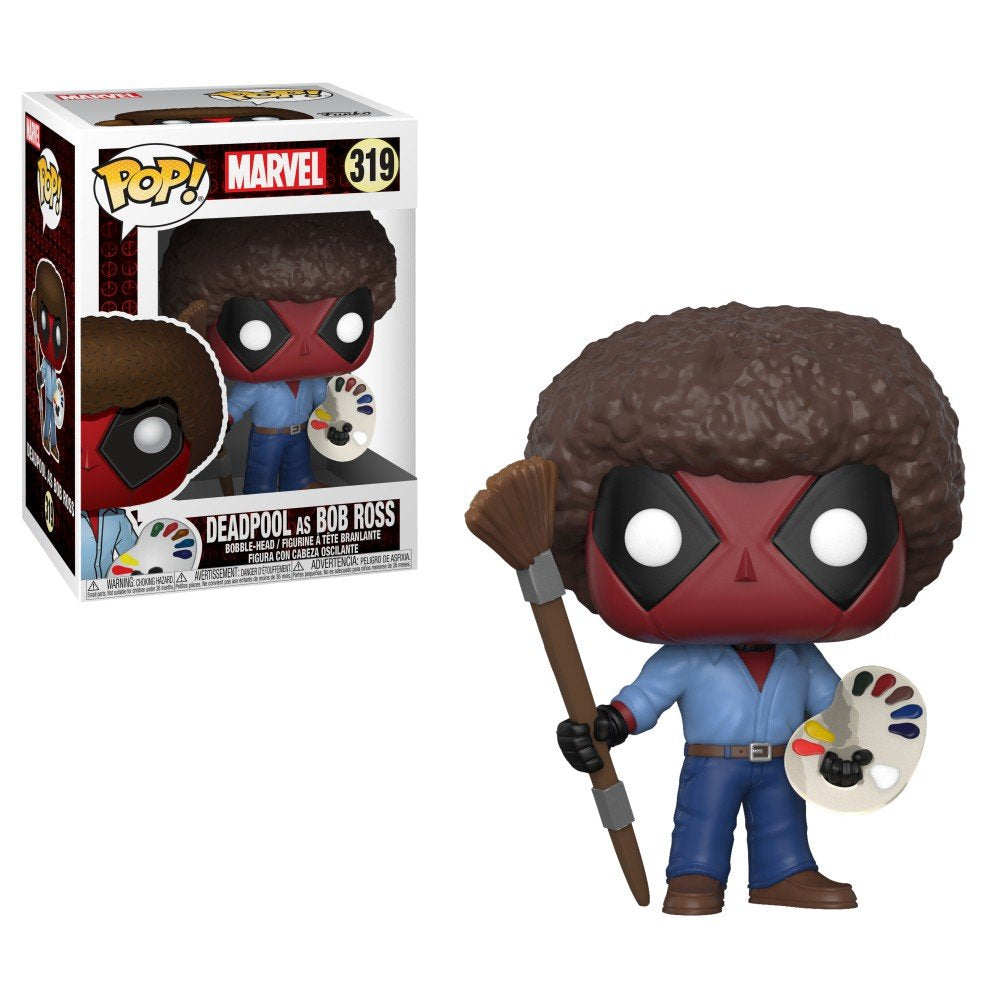 Funko POP! Marvel: Deadpool as Bob Ross 319 (ONLINE ORDER ONLY)