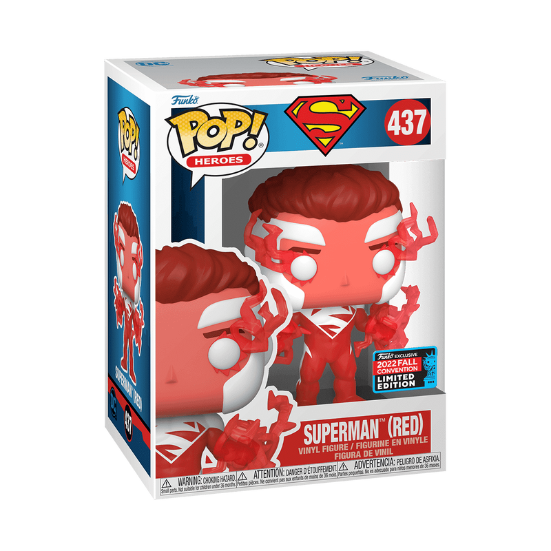 Funko POP! Superman (Red) 437 (2022 Fall Convention Limited Edition) (ONLINE ORDER ONLY)