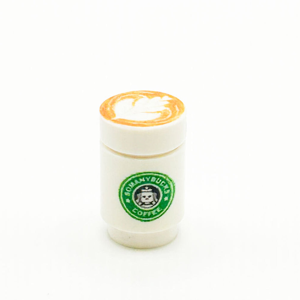 Somanybucks Coffee Cup with Leaf Foam on Top - B3 Customs (Online Order Only)