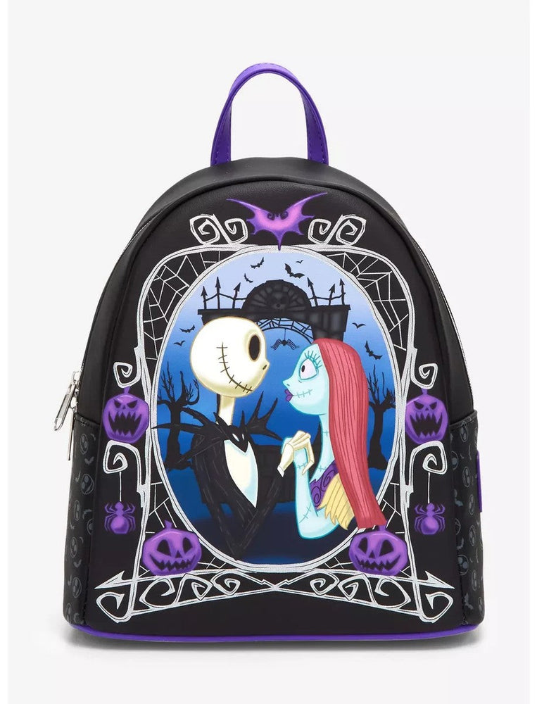 Loungefly x The Nightmare Before Christmas Jack & Sally Pumpkin Frame Mini Backpack (ONLINE ORDER ONLY)