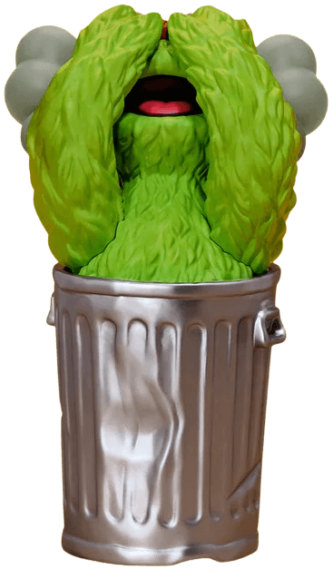 KAWS x Sesame Street - Oscar Vinyl Figure (ONLINE ORDER ONLY)