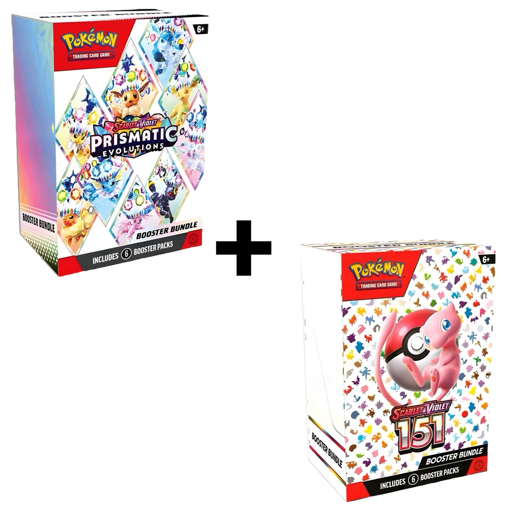 Pokemon TCG: Prismatic Evolution and 151 Booster Bundle Deal (ONLINE ORDER ONLY)