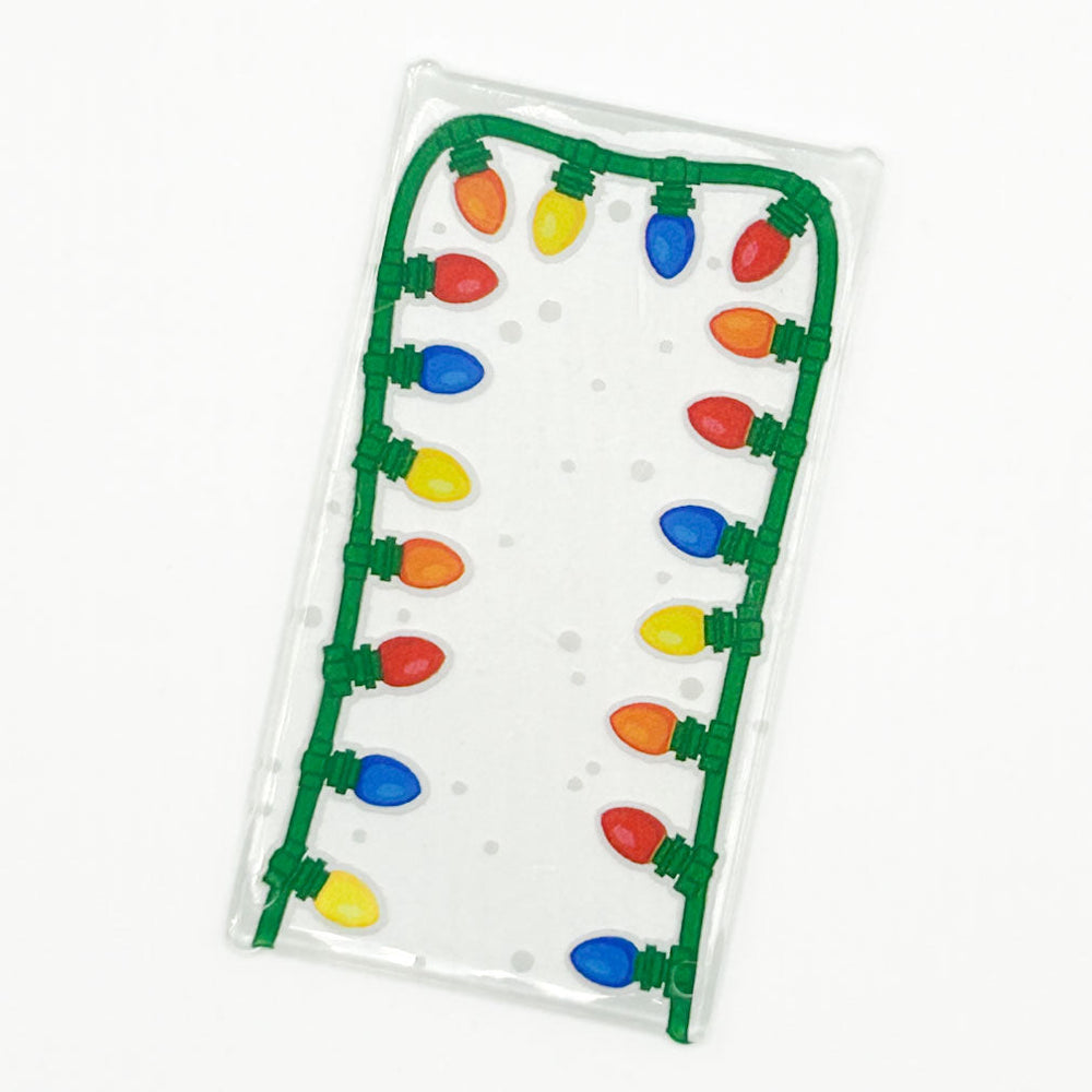 Christmas Lights 4x6 Glass Window made with LEGO part - B3 Customs (Online Order Only)