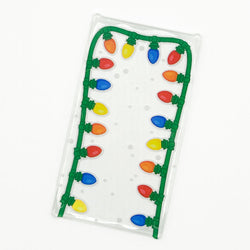 Christmas Lights 4x6 Glass Window made with LEGO part - B3 Customs (Online Order Only)