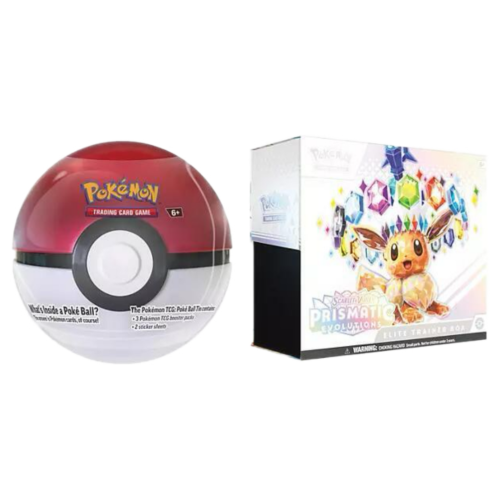 Pokemon TCG: Sam's Club Prismatic Evolutions Elite Trainer Box and Pokeball (ONLINE ORDER ONLY)