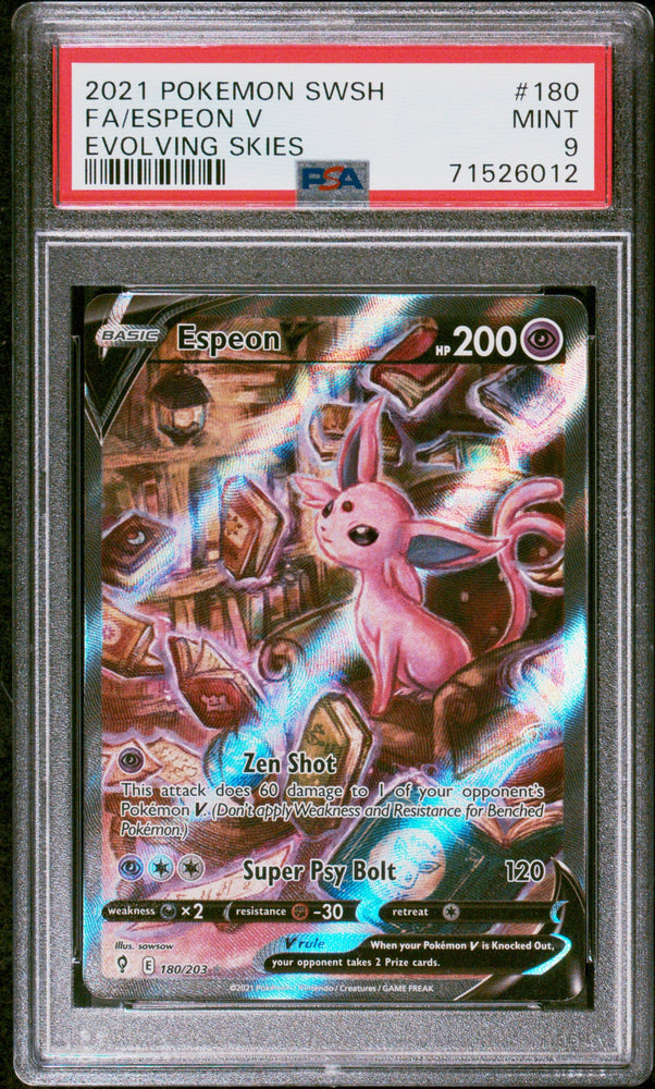2021 POKEMON SWORD & SHIELD EVOLVING SKIES #180 FA/ESPEON V EVOLVING SKIES (ONLINE ORDER ONLY)