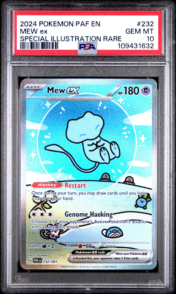 2024 POKEMON PAF EN-PALDEAN FATES #232 MEW EX SPECIAL ILLUSTRATION RARE (ONLINE ORDER ONLY)