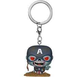 Funko Pocket POP! Keychain: Marvel Zombies - Zombie Captain Marvel (ONLINE ORDER ONLY)