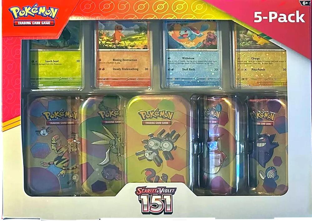 Costco Pokemon Scarlet & Violet 151 Mini Tin 5-pack (Random Tin Art) (ONLINE ORDER ONLY)
