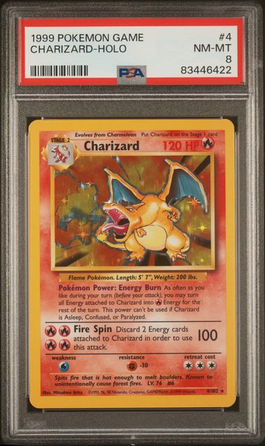 1999 POKEMON GAME #4 CHARIZARD-HOLO (ONLINE ORDER ONLY)