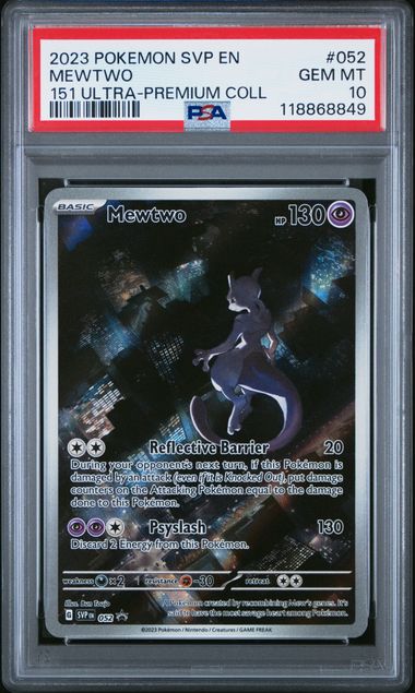 2023 POKEMON SVP EN-SV BLACK STAR PROMO #052 MEWTWO 151 ULTRA-PREMIUM COLL (ONLINE ORDER ONLY)