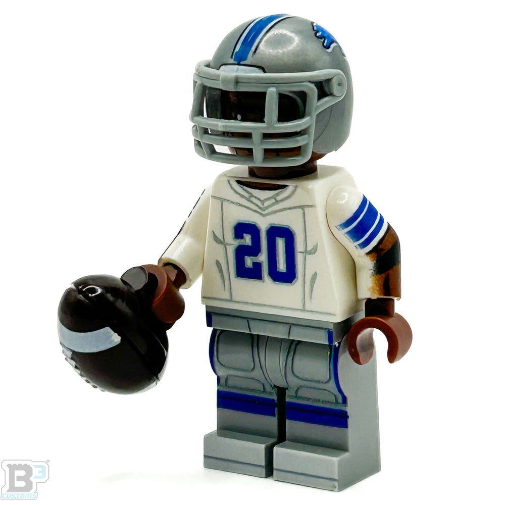 #20 RB Barry Detroit Lions Football Player Minifig - B3 Customs (Online Order Only)