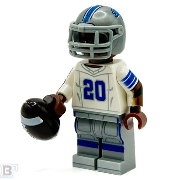 #20 RB Barry Detroit Lions Football Player Minifig - B3 Customs (Online Order Only)