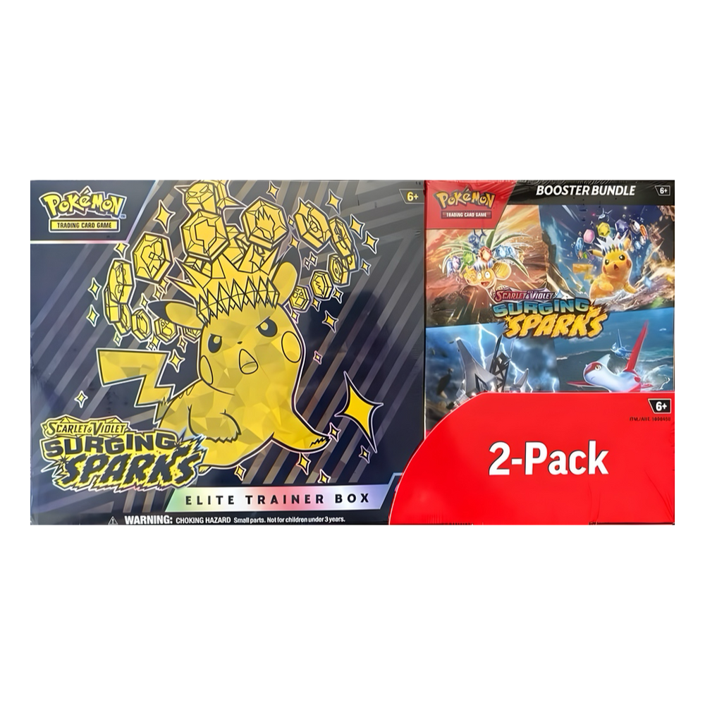 Costco Pokemon Surging Sparks 2-Pack Trainer Box and Booster Bundle (ONLINE ORDER ONLY)