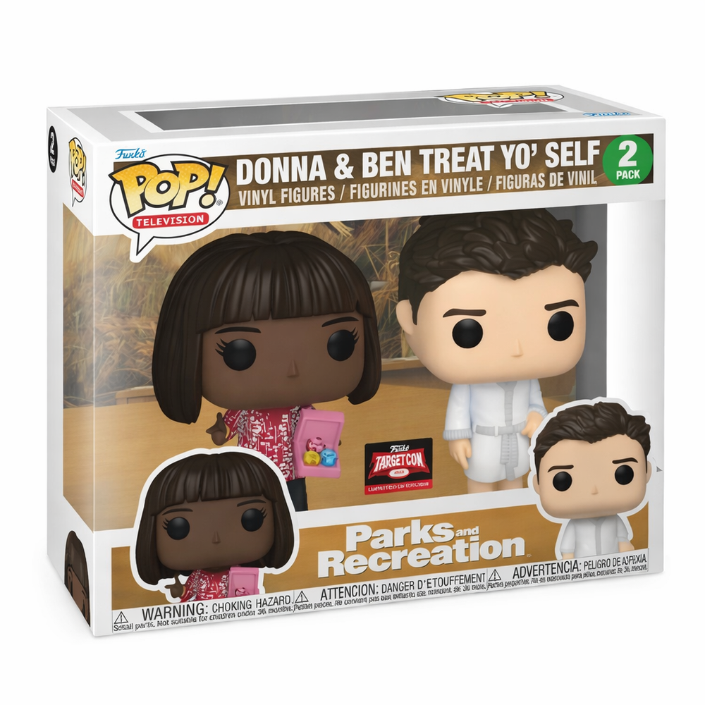 Funko POP! Television: Parks & Recreation - Donna & Ben Treat Yo’ Self 2 Pack (ONLINE ORDER ONLY)