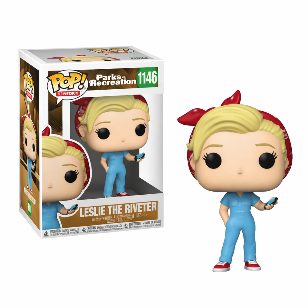 Funko POP! Television: Parks and Recreation - Leslie The Riveter 1146 (ONLINE ORDER ONLY)