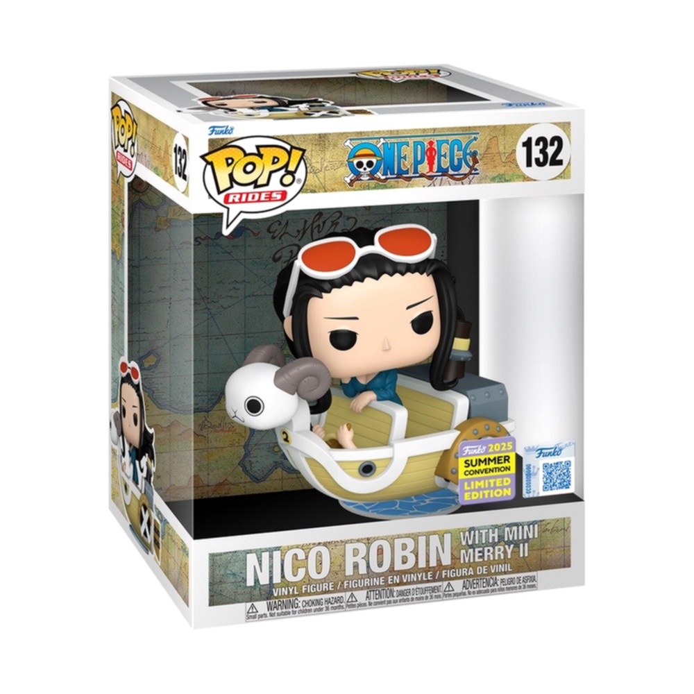 Funko POP! Rides: One Piece - Nico Robin with Mini Merry II 132 (2025 Summer Convention Limited Edition) (ONLINE ORDER ONLY)