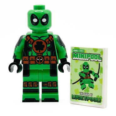 St. Patrick's Day Greenpool #2 Minifig made using LEGO parts (Online Order Only)