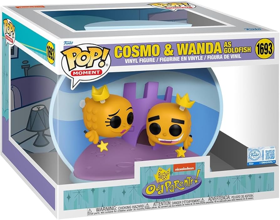 Funko POP! Moment: The Fairly Odd Parents! - Cosmo & Wanda as Goldfish 1693 (AMAZON EXCLUSIVE) (ONLINE ORDER ONLY)