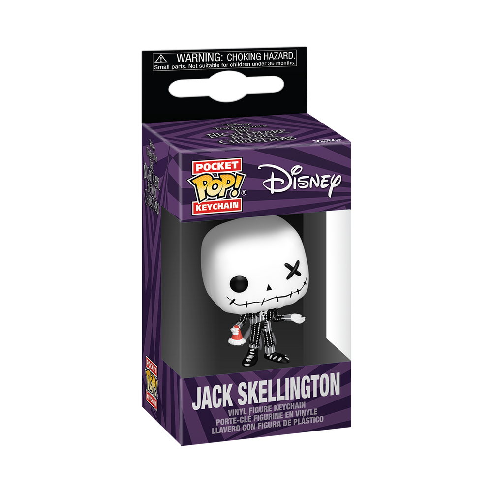 Funko Pocket POP! Disney: Patchwork Jack Skellington Keychain (ONLINE ORDER ONLY)