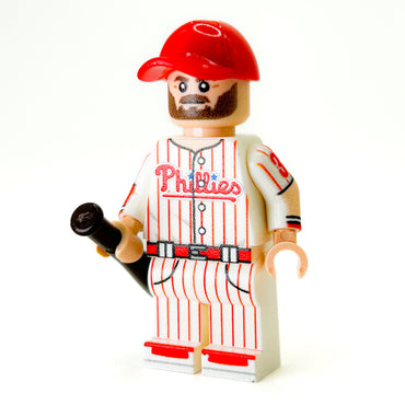 Harper #3 Philly Baseball Player Minifig made using LEGO parts - B3 Customs (Online Order Only)