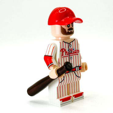 Harper #3 Philly Baseball Player Minifig made using LEGO parts - B3 Customs (Online Order Only)