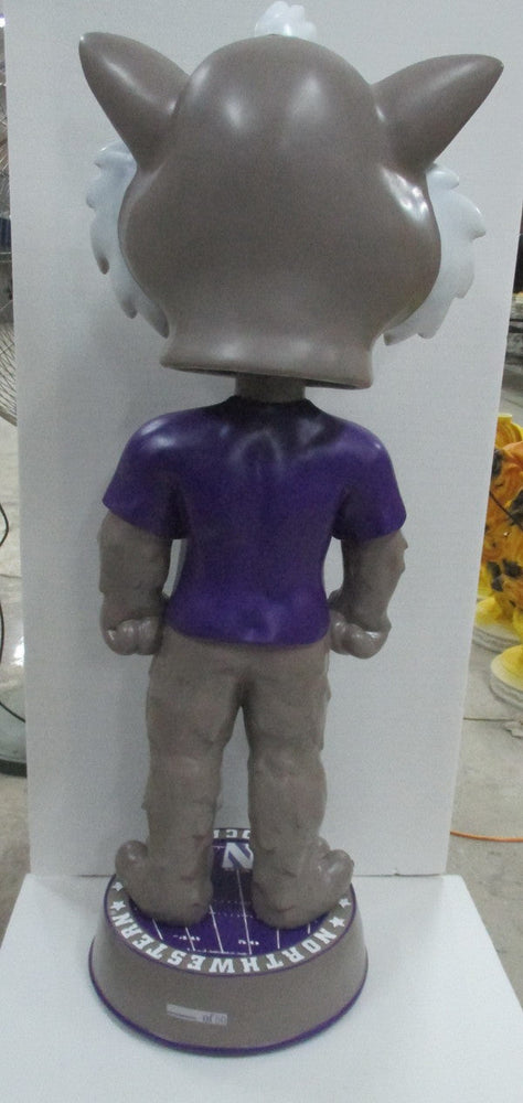 3 Foot Northwestern Wildcats Willie the Wildcat Bobblehead (ONLINE ORDER ONLY)