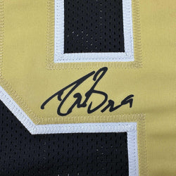 Facsimile Autographed Drew Brees New Orleans Black Reprint Laser Auto Football Jersey Size Men's XL (ONLINE ORDER ONLY)