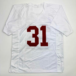 Autographed/Signed Will Anderson Alabama White College Football Jersey Beckett BAS COA