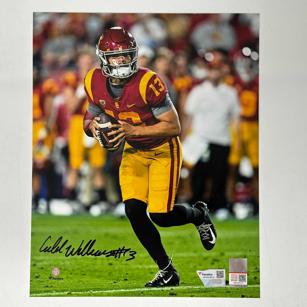 Autographed/Signed Caleb Williams USC Trojans 8x10 College Football Photo Fanatics COA (ONLINE ORDER ONLY)